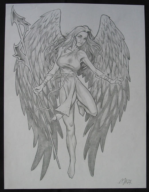 Angel Girl Drawing